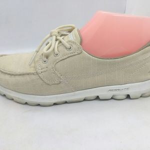 Skechers Boat Shoes Women's Sz 8 Beige Shoes
